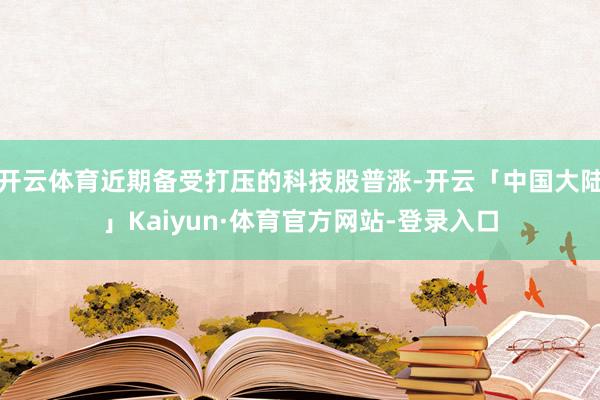 开云体育近期备受打压的科技股普涨-开云「中国大陆」Kaiyun·体育官方网站-登录入口